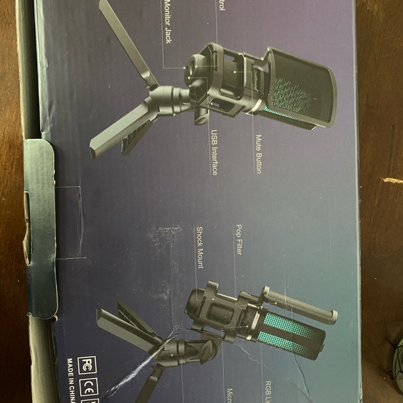 Podcast microphone. Gaming microphone. Desk mount, tripod, never used - Picture 6 of 6